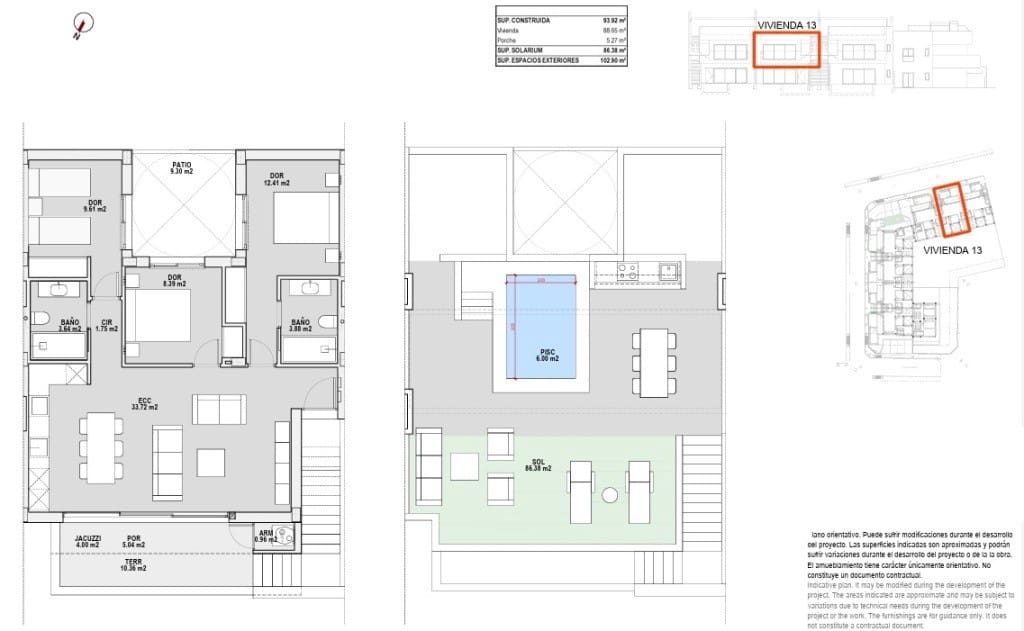 Ático de 3 habitaciones en Pilar de la Horadada en venta - 284.900 € (Ref: 9678185)