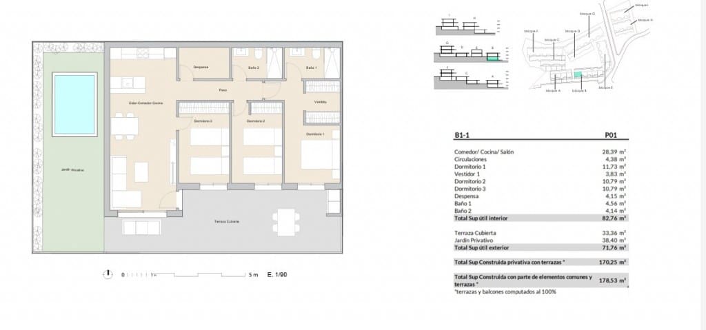 3 sypialnia Apartament na sprzedaż w Alfaz del Pi / L'Alfas del Pi z basenem - 399 000 € (Ref: 9687517)