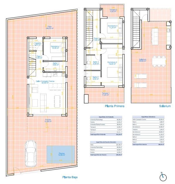 3 soverom Villa til salgs i Pilar de la Horadada med svømmebasseng - € 550 000 (Ref: 9691444)