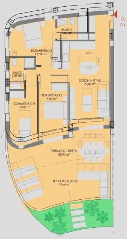 3 bedroom Apartment for sale in Los Alcazares with pool - € 349,900 (Ref: 9723858)