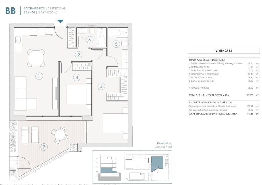2 sypialnia Apartament na sprzedaż w Benijofar z basenem - 325 000 € (Ref: 9733614)