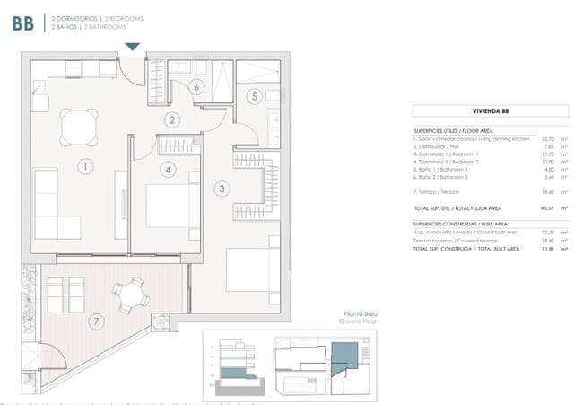 2 sypialnia Apartament na sprzedaż w Benijófar z basenem - 325 000 € (Ref: 9733614)
