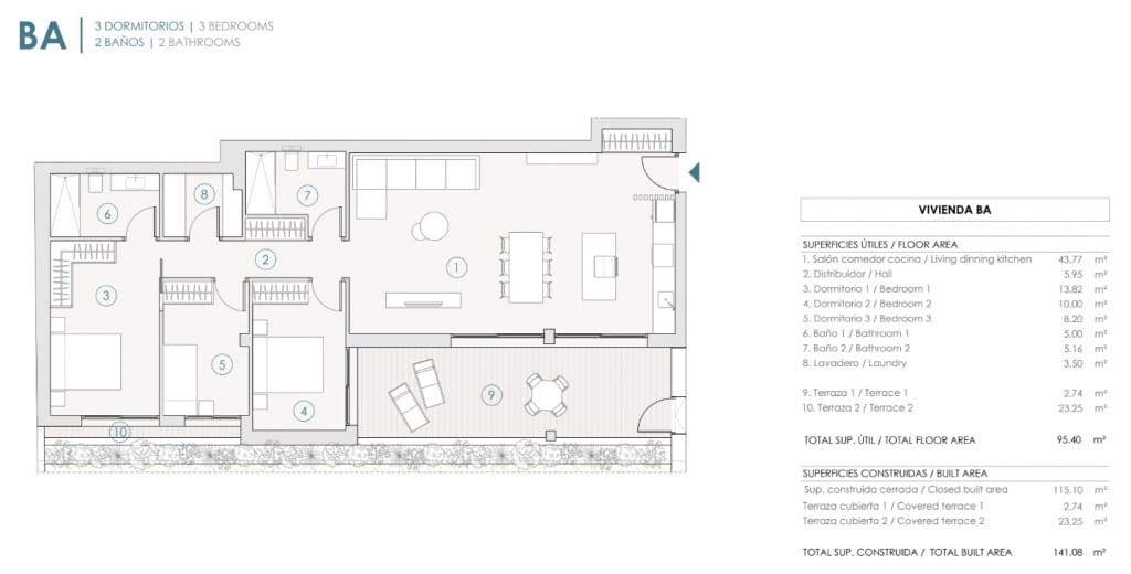 3 sypialnia Apartament na sprzedaż w Benijofar z basenem - 350 000 € (Ref: 9733615)