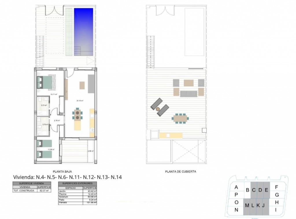 2 camera da letto Villa in vendita in Roldan con piscina - 259.900 € (Rif: 9778636)