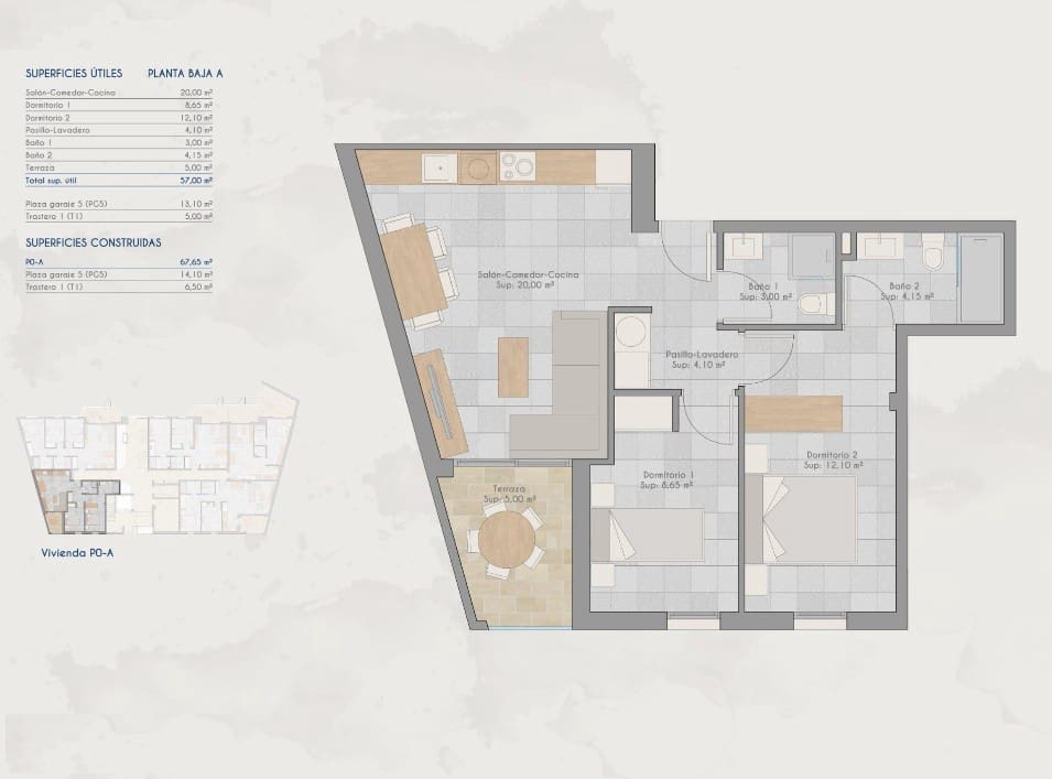 2 slaapkamer Appartement te koop in Los Cuarteros met zwembad - € 211.000 (Ref: 9797452)