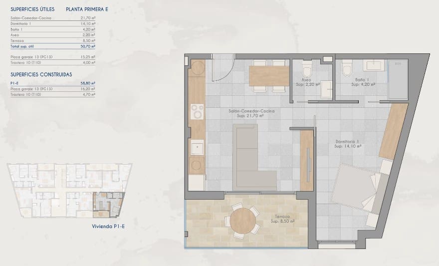 1 sypialnia Apartament na sprzedaż w Los Cuarteros z basenem - 189 000 € (Ref: 9797454)