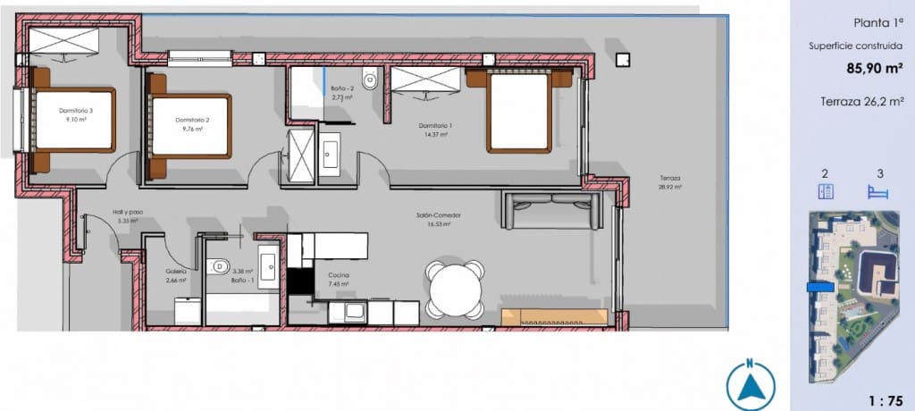 Apartamento de 3 habitaciones en El Raso en venta con piscina - 315.000 € (Ref: 9802819)
