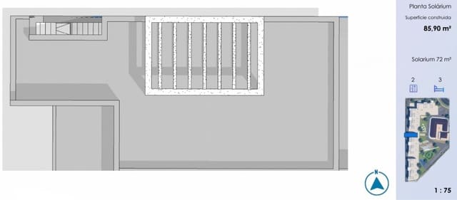 3 Zimmer Penthouse zu verkaufen in El Raso, Guardamar del Segura mit Pool - 395.000 € (Ref: 9802821)