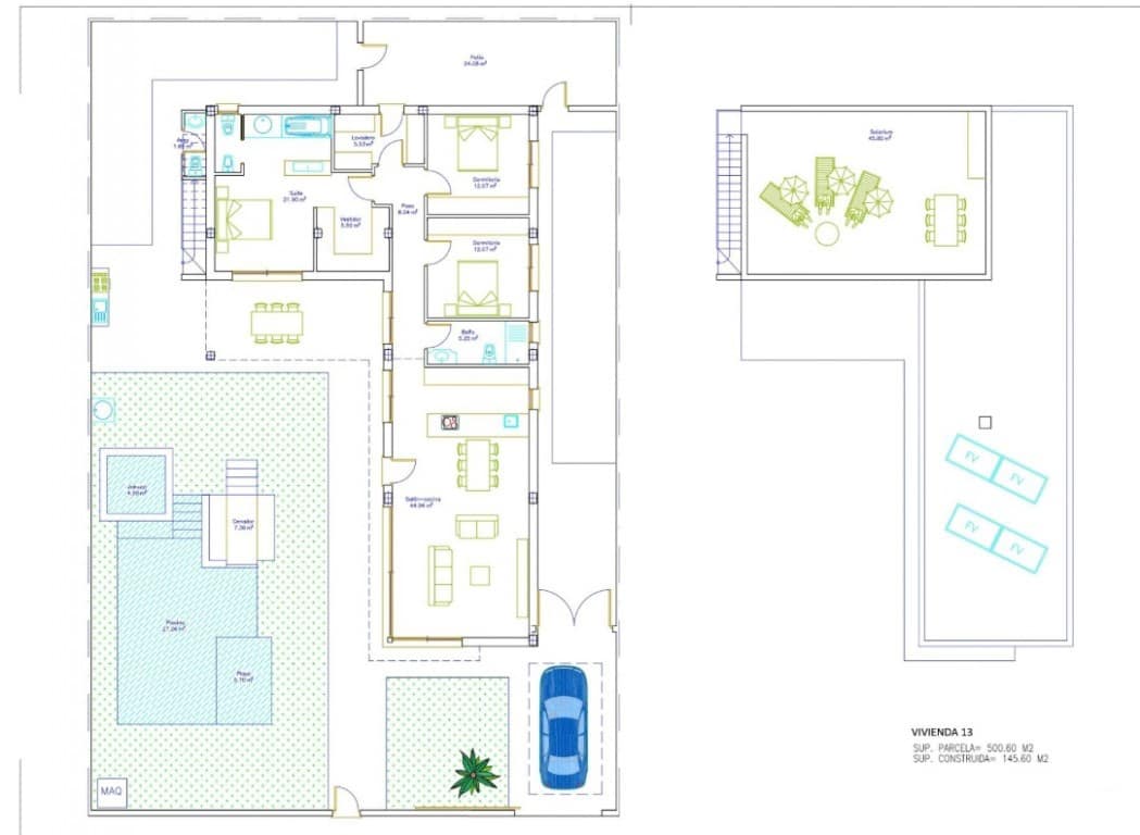 3 soveværelse Villa til salg i Sucina med swimmingpool - € 595.000 (Ref: 9818774)