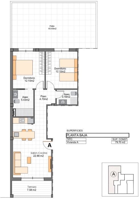 2 quarto Apartamento para venda em Lo Pagan com piscina - 297 400 € (Ref: 9831986)