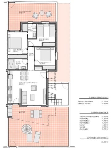 Apartamento de 3 habitaciones en Pinar de Campoverde, Pilar de la Horadada en venta con piscina garaje - 284.900 € (Ref: 9852114)