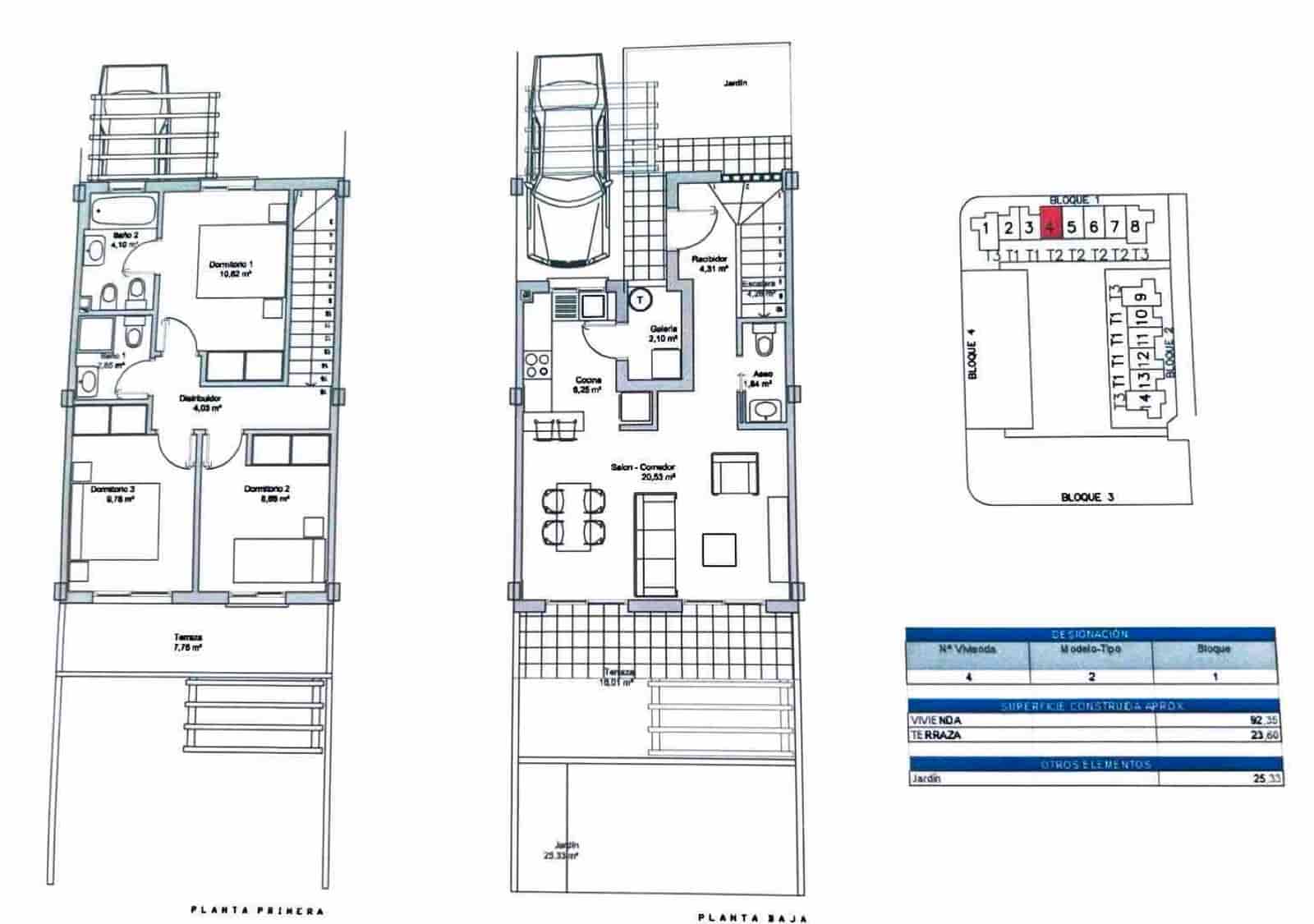 3 slaapkamer Huis te koop in Ciudad Quesada met zwembad garage - € 249.950 (Ref: 9861343)