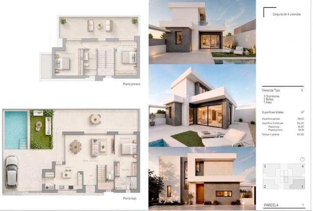 3 soverom Villa til salgs i Pilar de la Horadada ciudad, Pilar de la Horadada med svømmebasseng garasje - € 495 000 (Ref: 9902099)