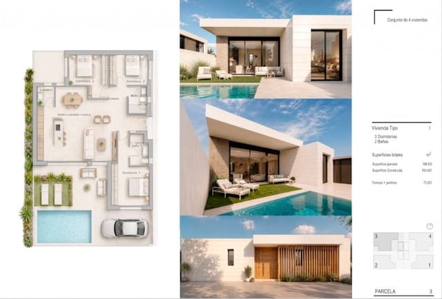 3 soverom Villa til salgs i Pilar de la Horadada ciudad, Pilar de la Horadada med svømmebasseng garasje - € 475 000 (Ref: 9902100)