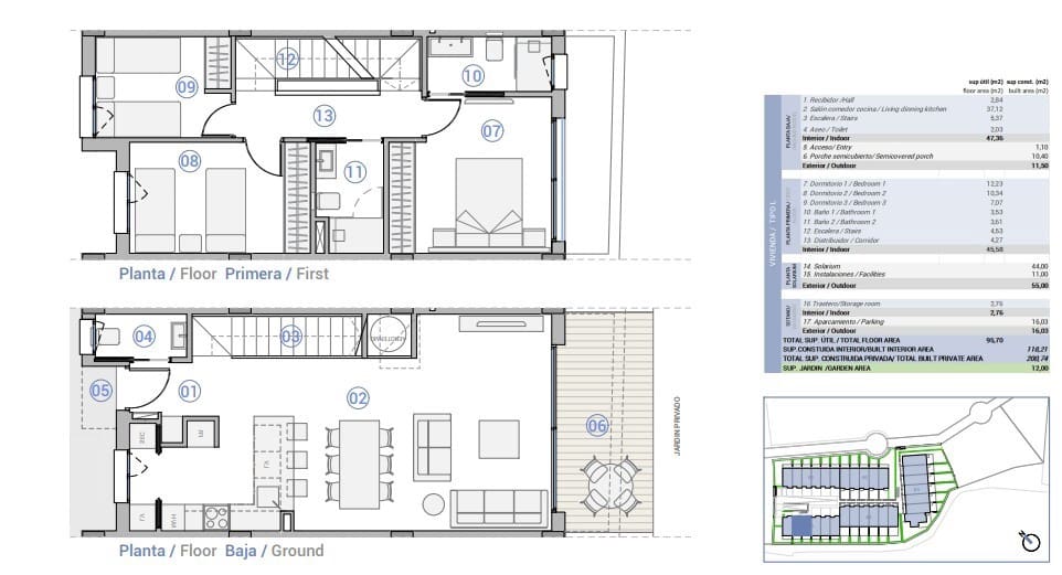 3 chambre Maison de Ville à vendre à El Campello avec piscine garage - 537 000 € (Ref: 9924937)