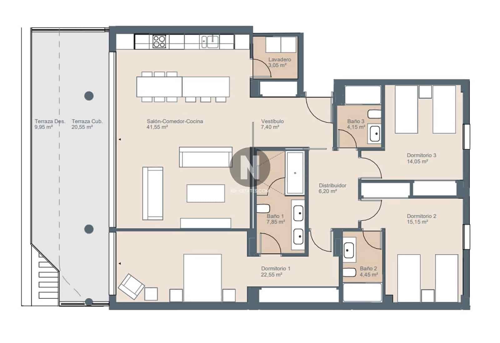 3 bedroom Flat for sale in Playa San Juan with pool garage - € 1,450,000 (Ref: 10024873)