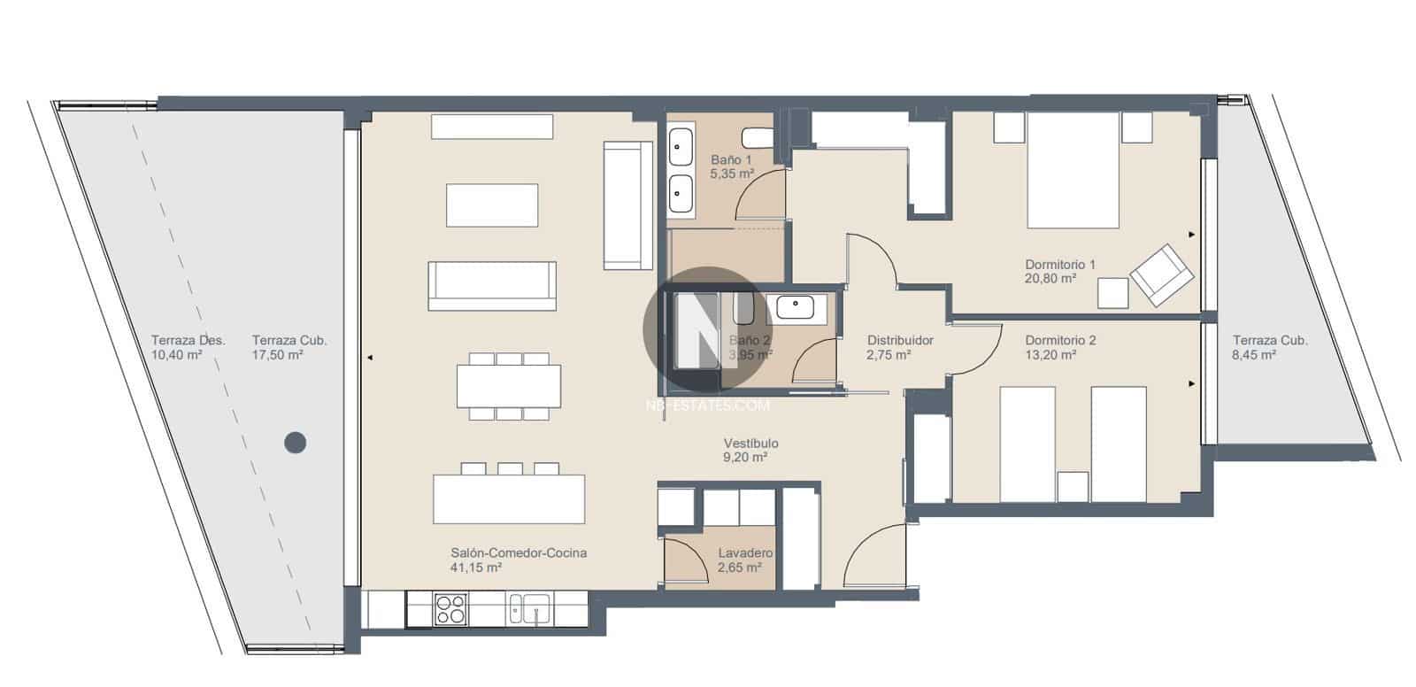 2 bedroom Penthouse for sale in Playa San Juan with pool garage - € 1,199,000 (Ref: 9716703)