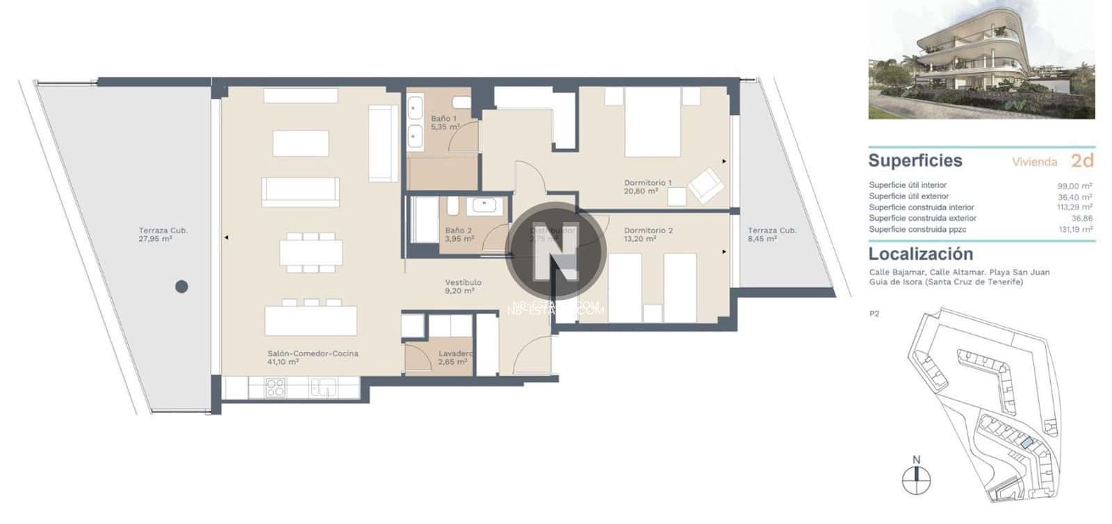 2 bedroom Flat for sale in Playa San Juan with pool garage - € 1,200,000 (Ref: 9899845)
