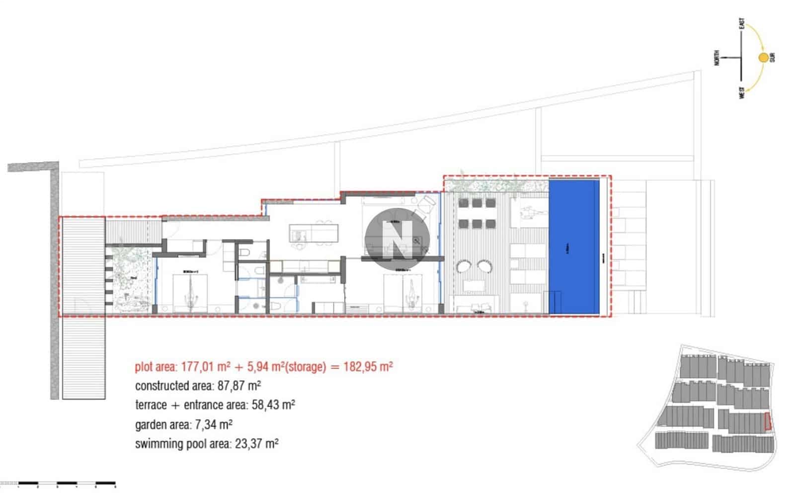 2 sypialnia Dom na sprzedaż w La Caleta Adeje z basenem garażem - 1 300 000 € (Ref: 9924886)