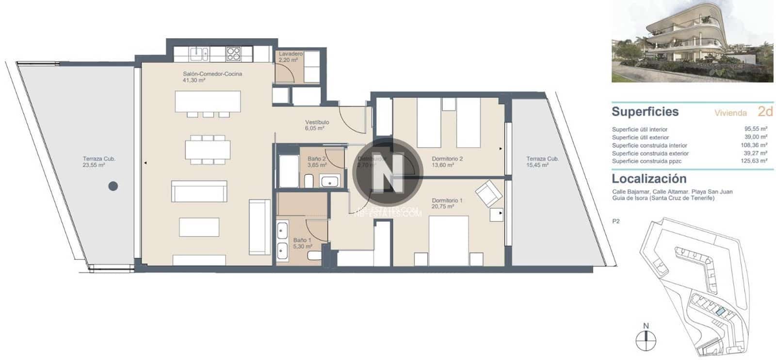 2 bedroom Flat for sale in Playa San Juan with pool garage - € 1,200,000 (Ref: 9928653)
