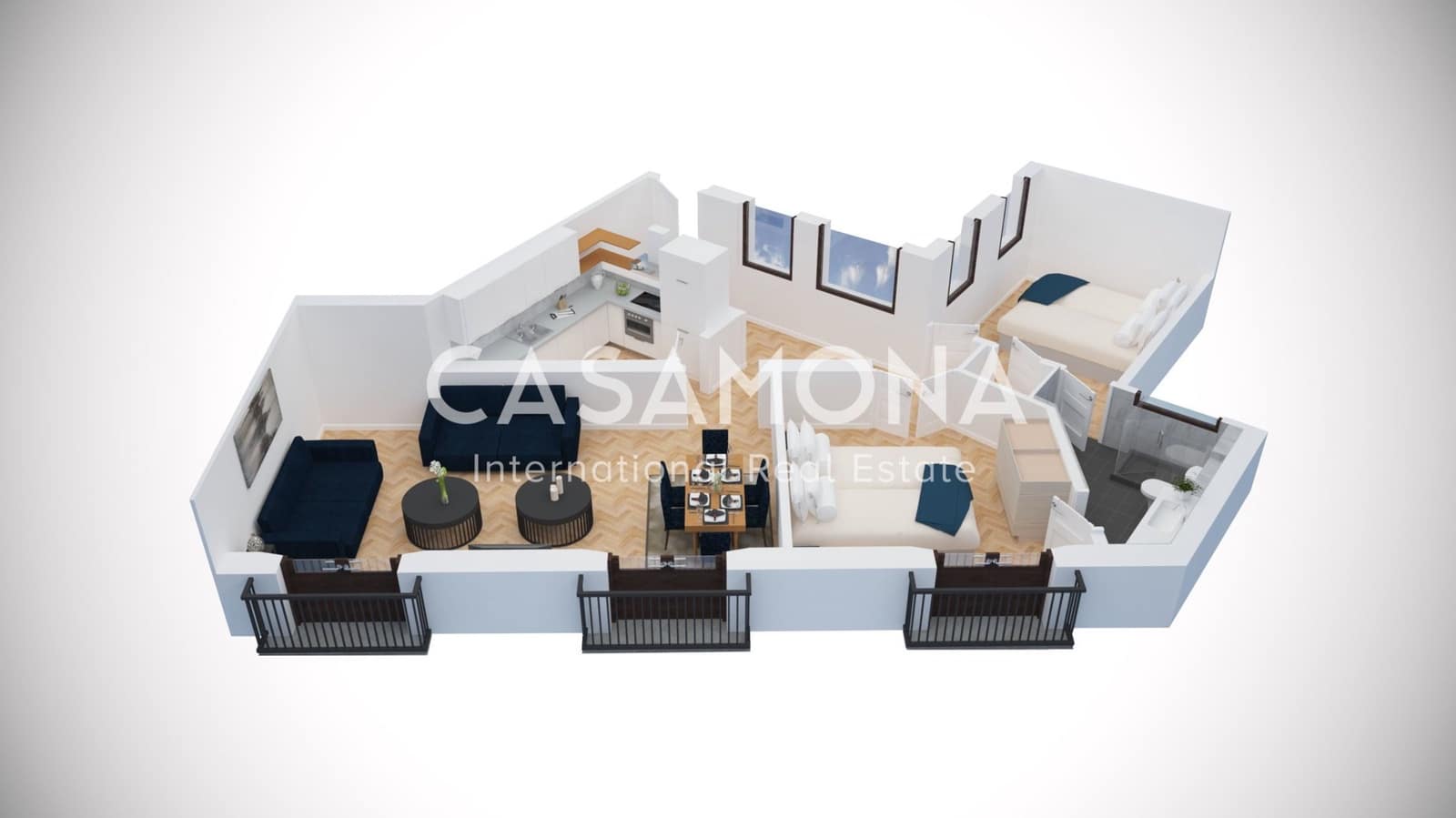 2 bedroom Apartment for rent in Barcelona city with pool - € 3,800 (Ref: 5738019)