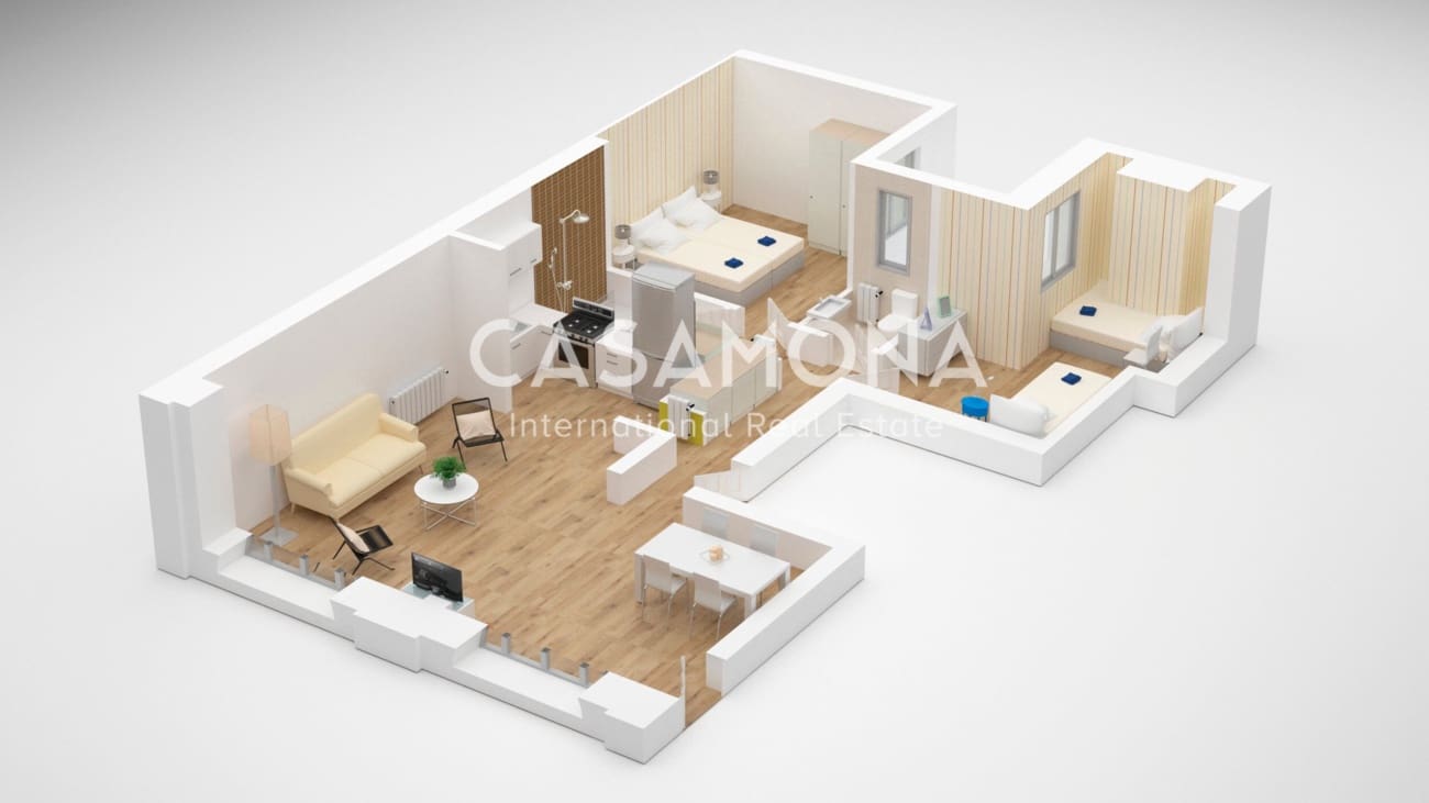 2 soverom Leilighet til leie i Barcelona by med garasje - € 3 000 (Ref: 5738066)