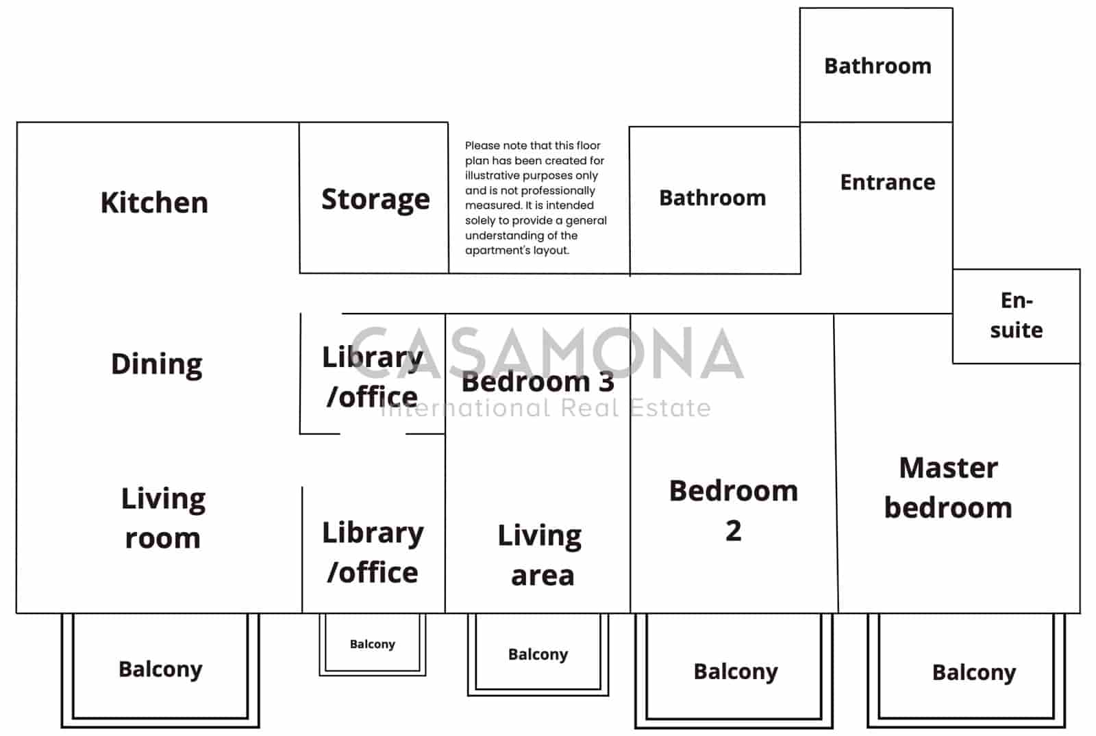 3 slaapkamer Appartement te huur in Barcelona stad - € 3.000 (Ref: 6962141)