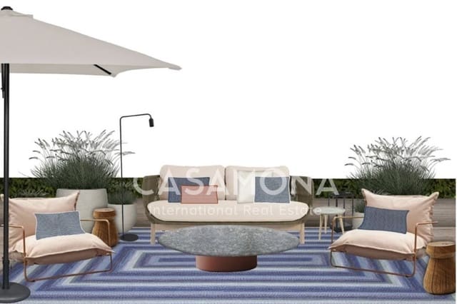 Appartement de 2 chambres à louer à La Dreta de L'Eixample, Barcelone ville avec piscine - 7 100 € (Ref: 7017606)