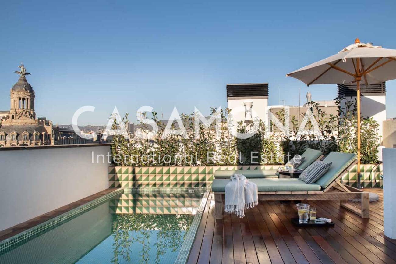 1 soveværelse Lejlighed til leje i Barcelona by med swimmingpool - € 3.350 (Ref: 7017607)