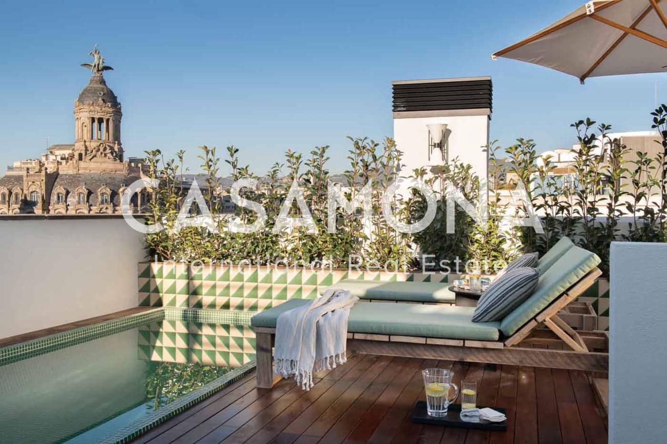 1 soveværelse Lejlighed til leje i Barcelona by med swimmingpool - € 3.350 (Ref: 7017607)