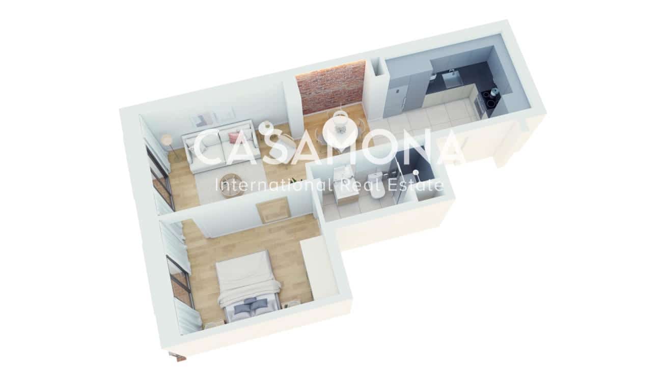 1 soveværelse Lejlighed til leje i Barcelona by - € 2.300 (Ref: 7017612)