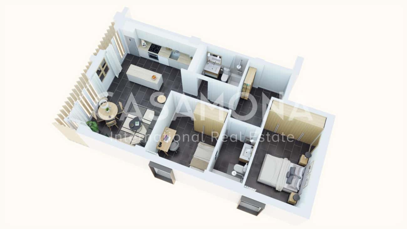 2 camera da letto Appartamento da affittare in Barcelona citta con garage - 3.100 € (Rif: 7222530)