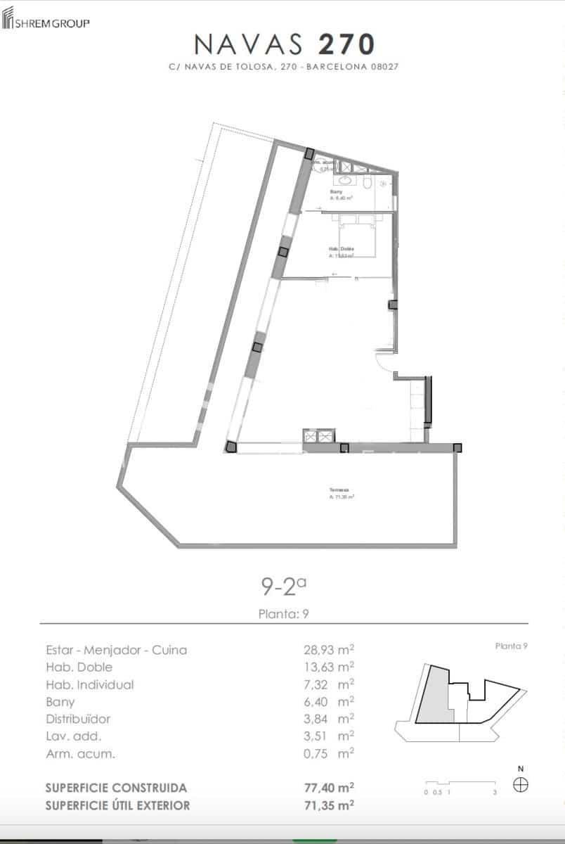 1 soveværelse Penthouse til salg i Barcelona by - € 650.000 (Ref: 8866453)