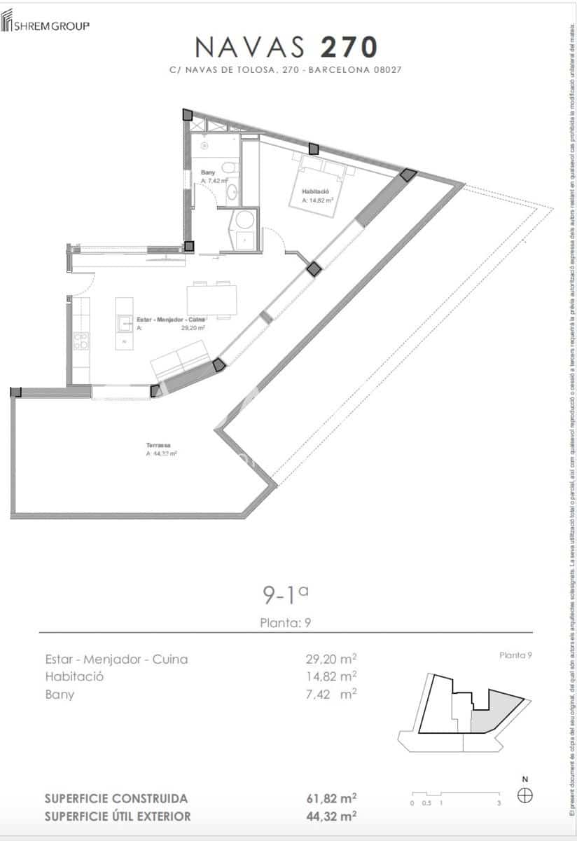 1 soveværelse Penthouse til salg i Barcelona by - € 600.000 (Ref: 8866454)