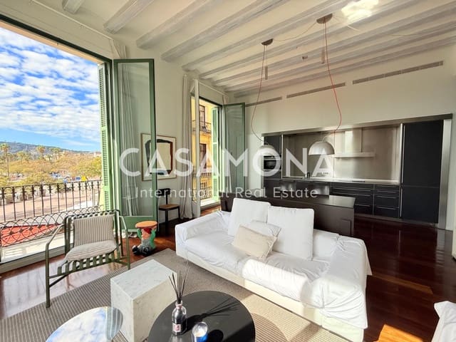 Appartement de 2 chambres à louer à La Barceloneta, Barcelone ville - 2 700 € (Ref: 8878636)