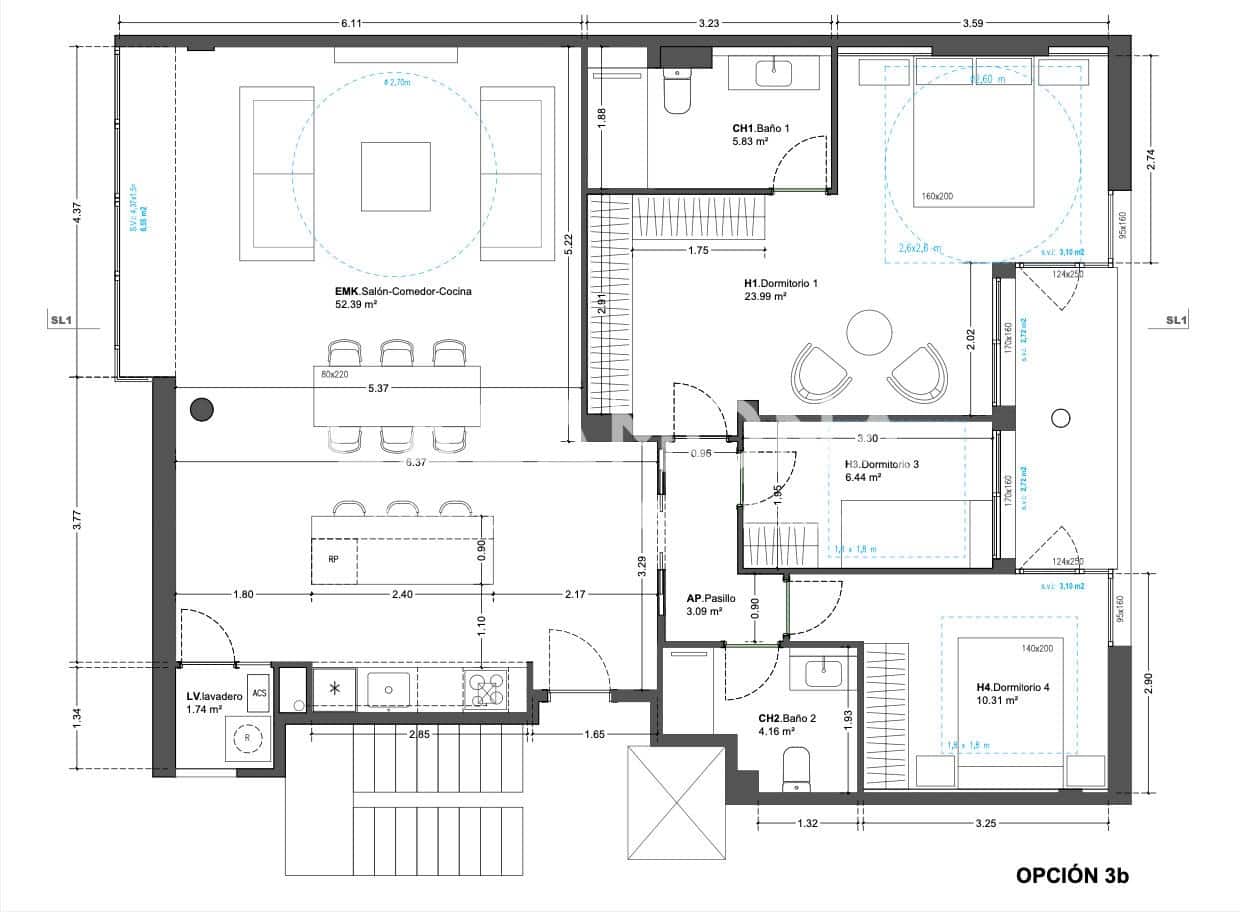 3 camera da letto Appartamento in vendita in Barcelona citta con piscina garage - 970.000 € (Rif: 8911999)