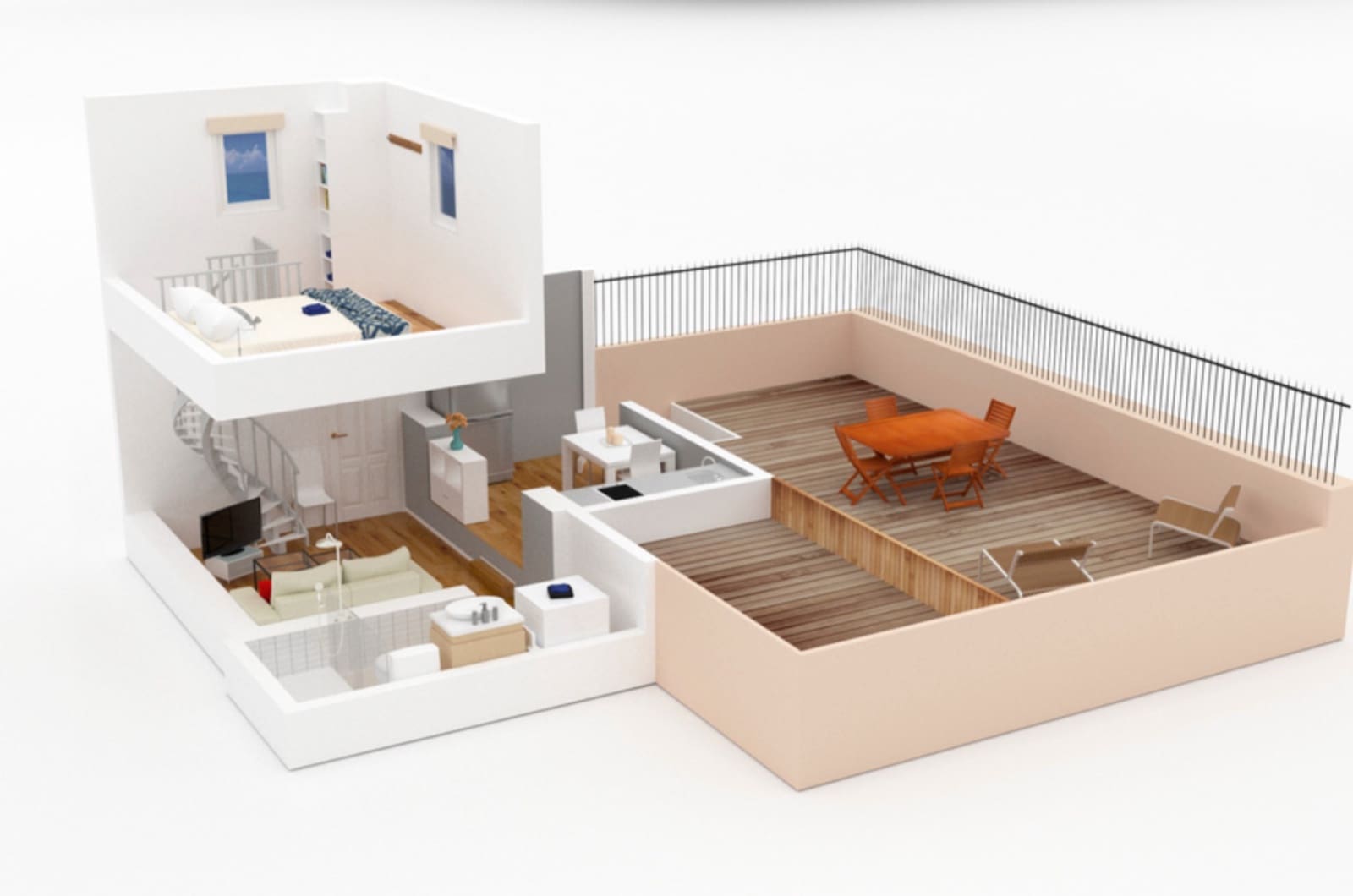 1 soverom Penthouse til salgs i Barcelona by - € 400 000 (Ref: 9352881)