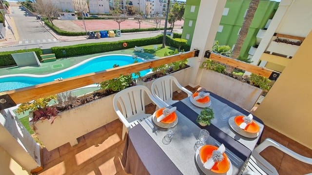 2 Zimmer Strandapartment zu vermieten in Xeraco mit Pool Garage - 550 € (Ref: 9706039)
