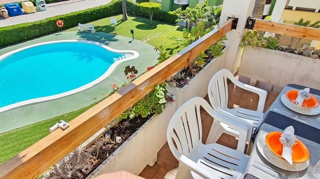 2 Zimmer Strandapartment zu vermieten in Xeraco mit Pool Garage - 550 € (Ref: 9706039)