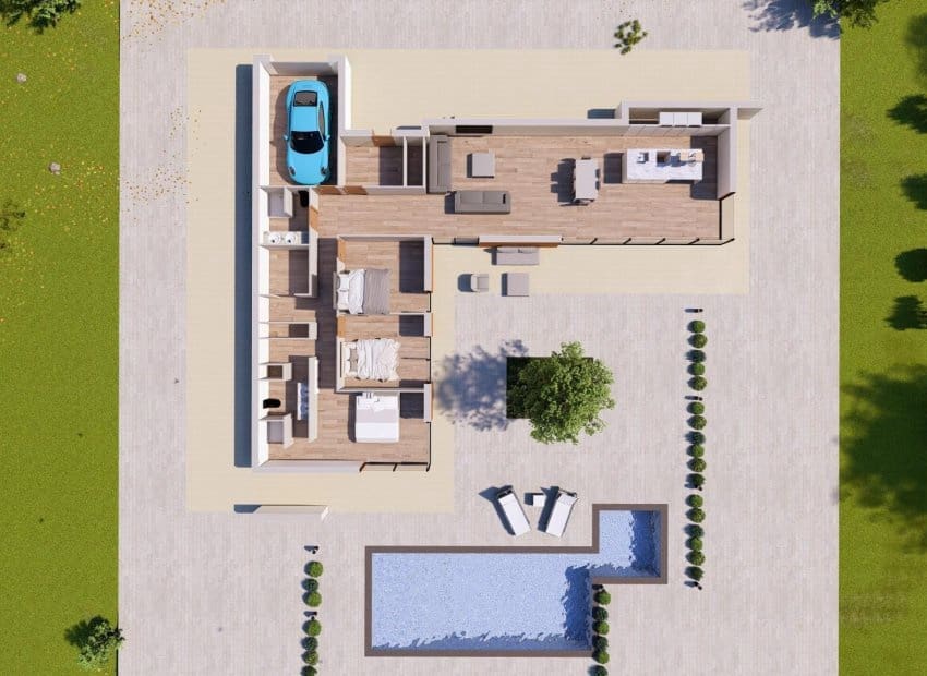 3 chambre Villa/Maison à vendre à Pinoso avec piscine - 552 567 € (Ref: 10023009)