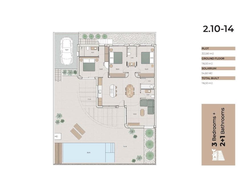 3 slaapkamer Villa te koop in Algorfa met zwembad - € 650.000 (Ref: 10091370)