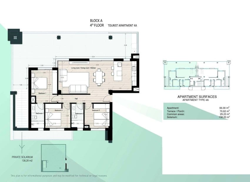 3 bedroom Apartment for sale in Los Narejos with pool - € 464,900 (Ref: 10175795)