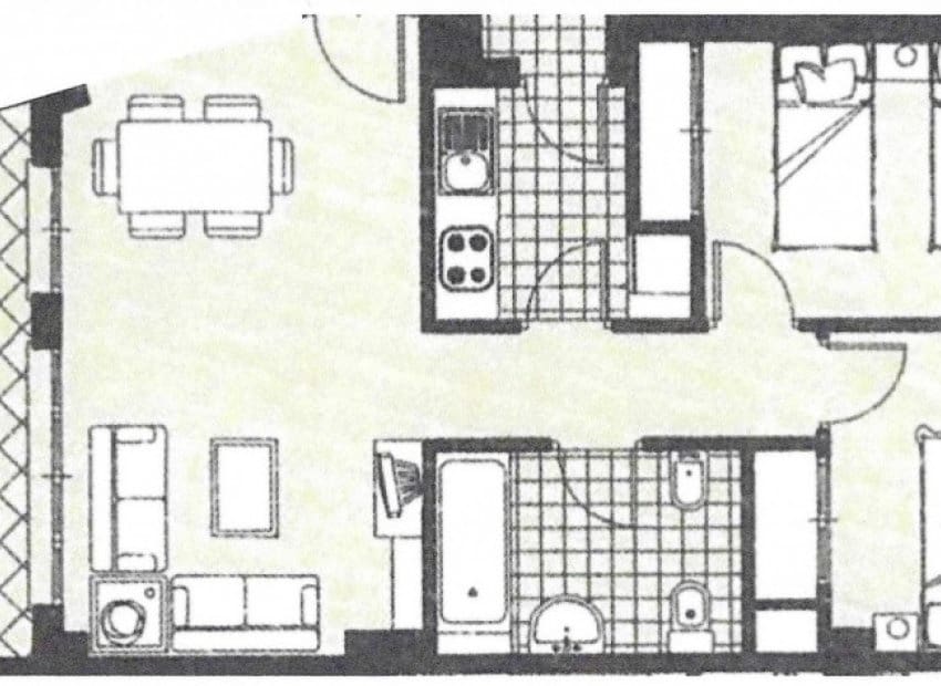 2 makuuhuone Huoneisto myytävänä paikassa Hacienda Riquelme mukana uima-altaan - 169 000 € (Ref: 10175826)
