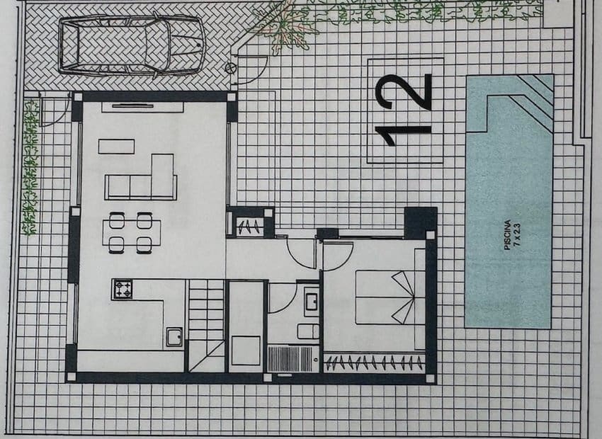 3 soveværelse Villa til salg i Benijofar med swimmingpool garage - € 389.000 (Ref: 10175839)