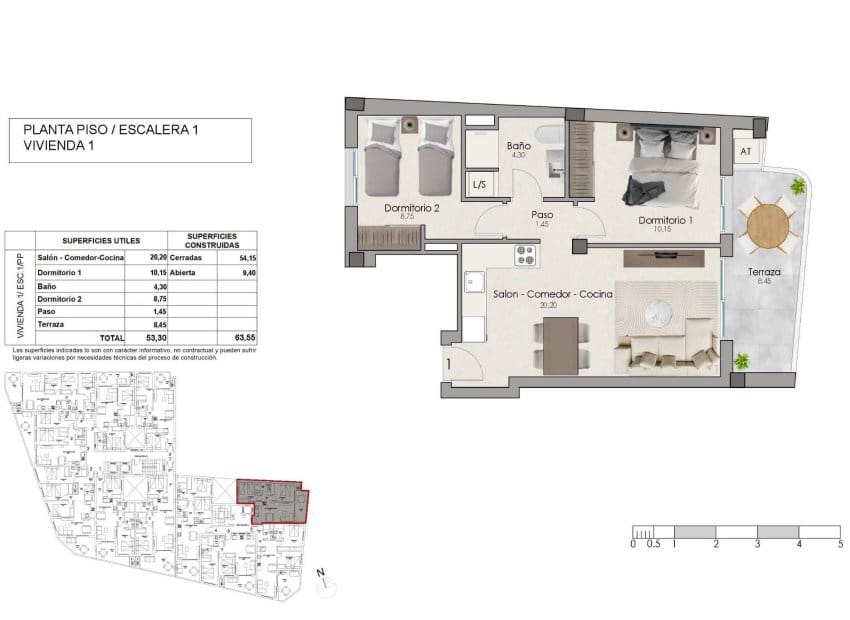 2 sovrum Lägenhet till salu i Santa Pola med pool - 235 000 € (Ref: 10175853)