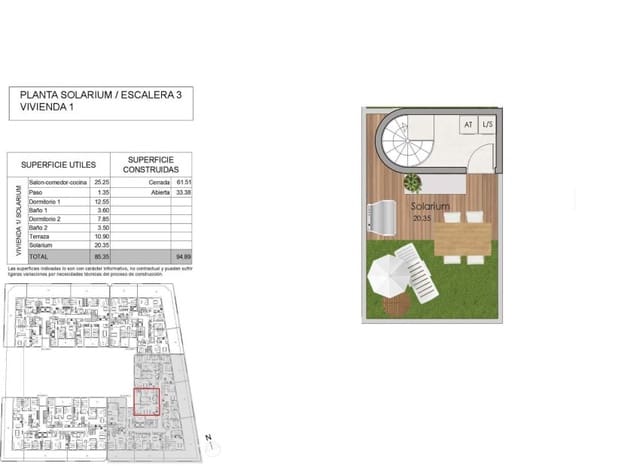 2 soveværelse Lejlighed til salg i Norte, Santa Pola med swimmingpool - € 313.000 (Ref: 8873153)