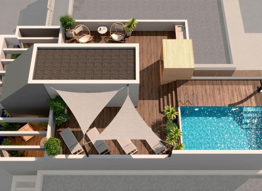 2 soveværelse Lejlighed til salg i Torrevieja med swimmingpool - € 240.000 (Ref: 8967254)