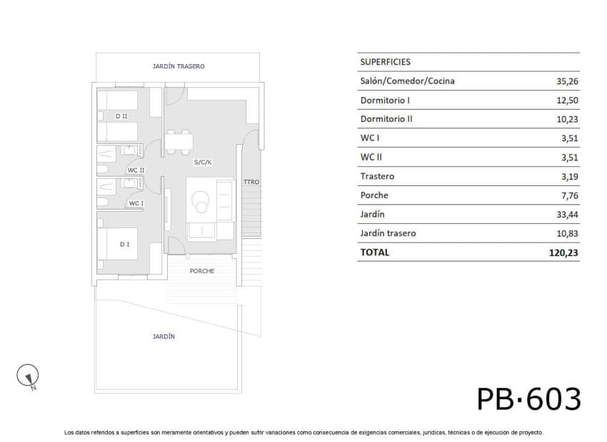 2 quarto Bungalow para venda em San Miguel de Salinas com piscina - 199 900 € (Ref: 8971509)