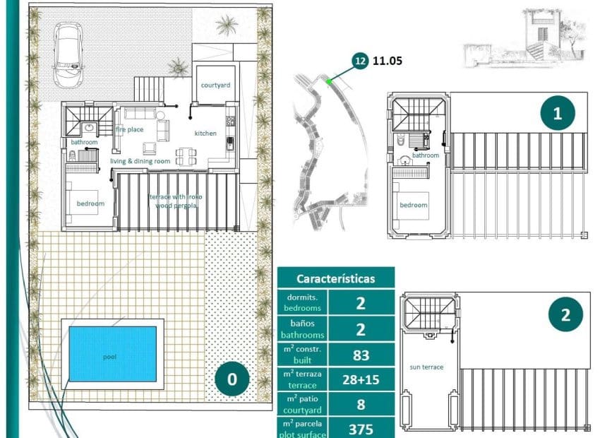 2 soveværelse Villa til salg i La Peraleja Golf Resort med swimmingpool - € 300.000 (Ref: 8983025)