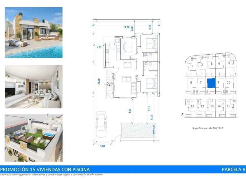 3 soveværelse Villa til salg i San Fulgencio med swimmingpool - € 392.000 (Ref: 9099552)